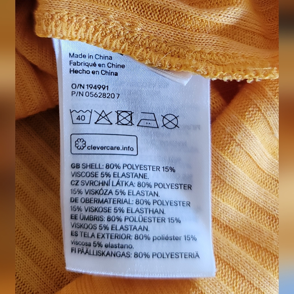 H&M Divided Ribbed Yellow Turtleneck - Picture 5 of 5
